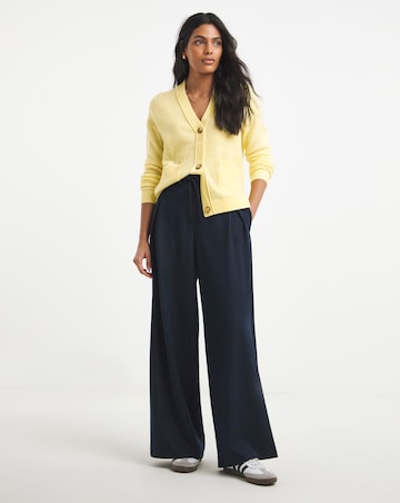 Simply Be Butter Yellow V-Neck Cardigan