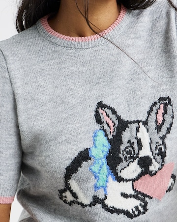 Short Sleeve Tipped Pet Pals Jumper