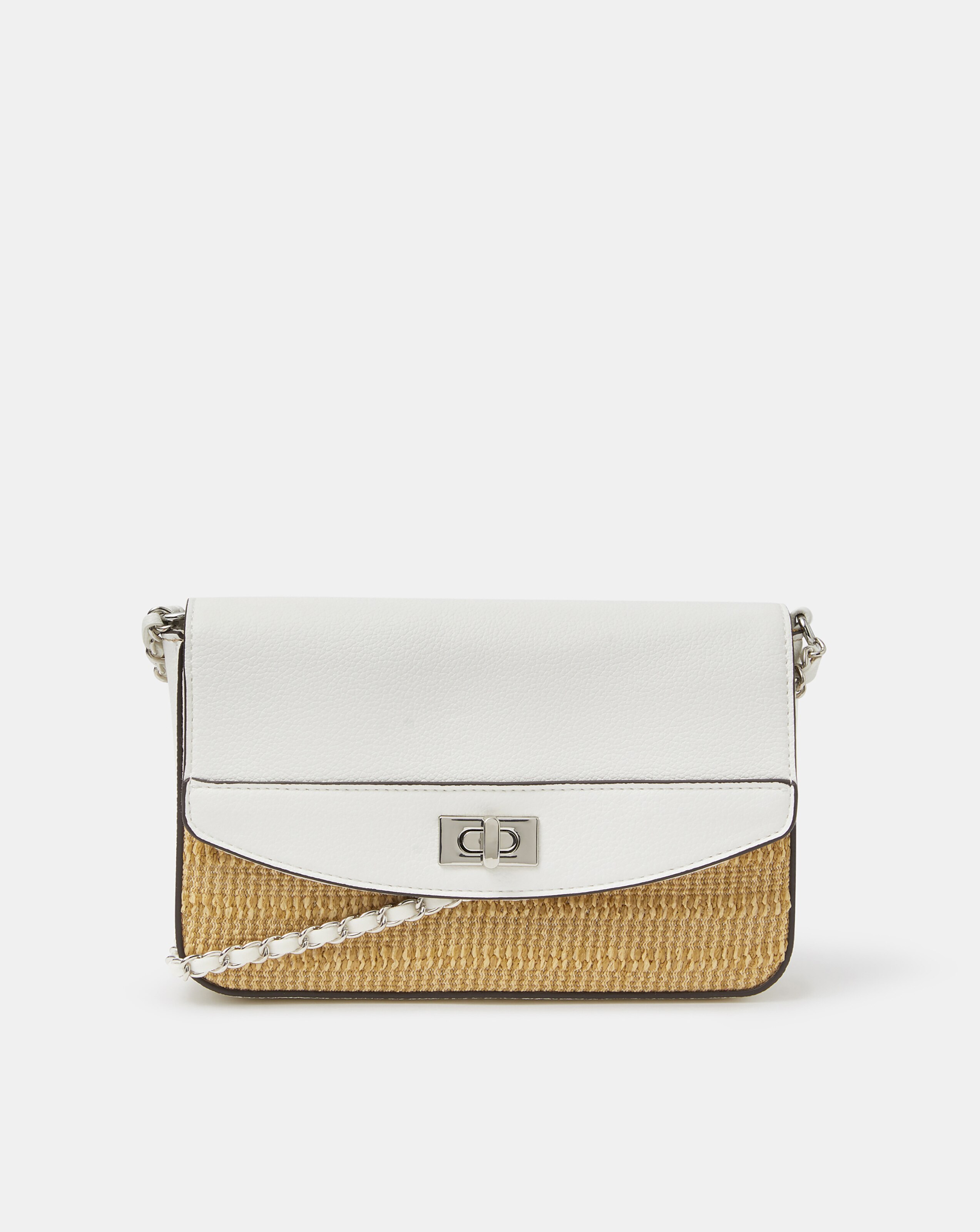 New In - Accessorize Raffia Crossbody Bag