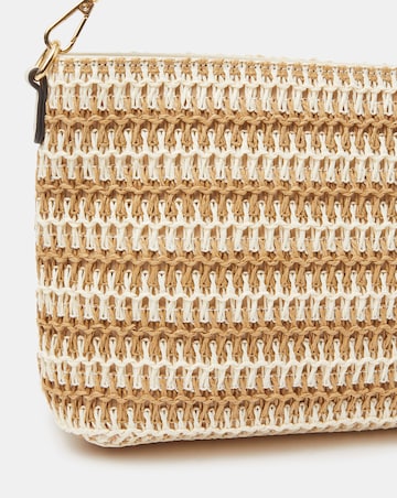 Accessorize Stripe Raffia Crossbody Bag