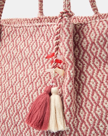 Accessorize Woven Aztec Shopper Bag