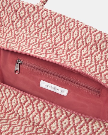 Accessorize Woven Aztec Shopper Bag