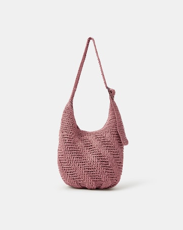 Accessorize Slouchy Raffia Crossbody Bag