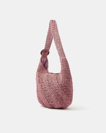 Accessorize Slouchy Raffia Crossbody Bag