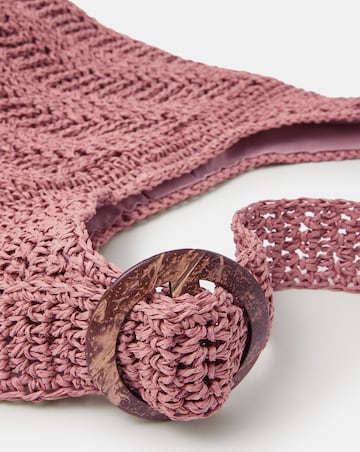 Accessorize Slouchy Raffia Crossbody Bag