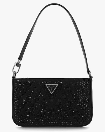Guess Mini Beauvoir Black Embellished Shoulder Bag