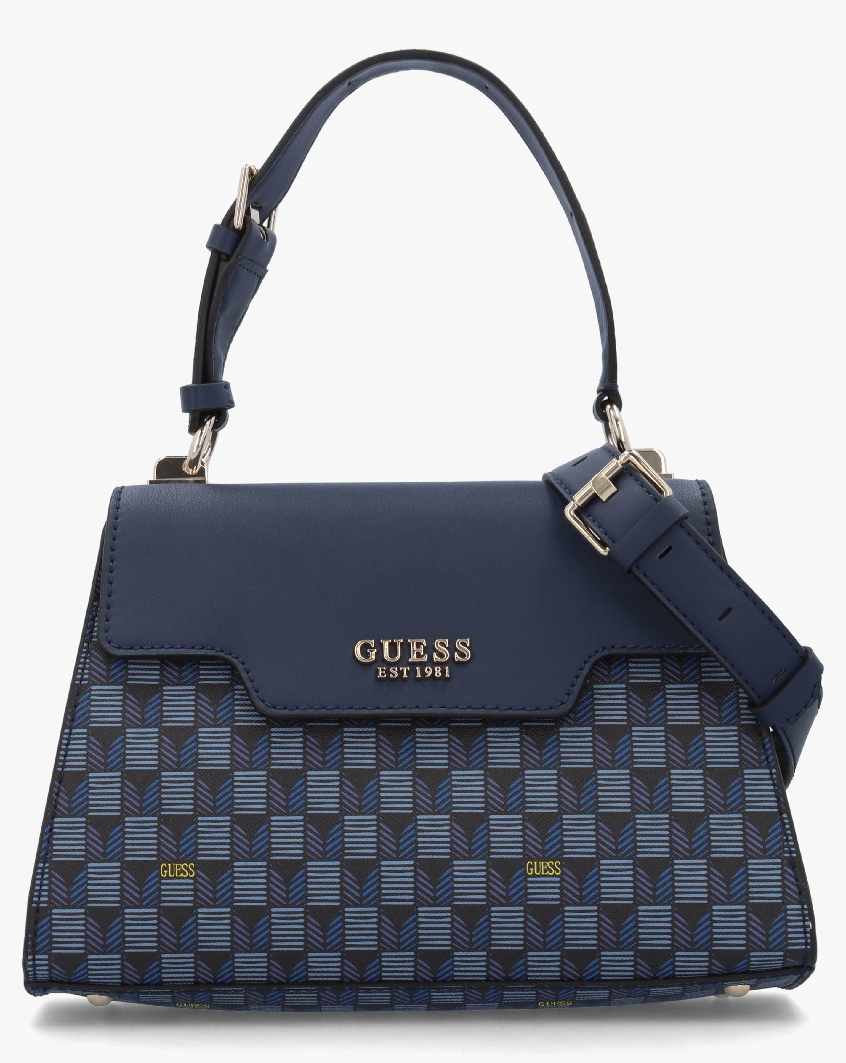 New In - Guess Hallie Logo Top Handle Satchel Bag