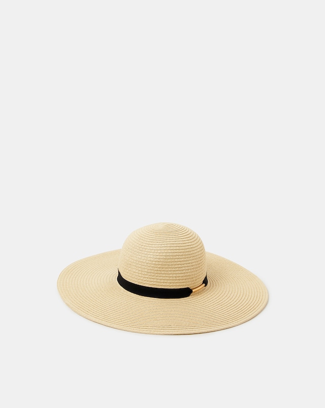 Accessorize Floppy Straw Hat