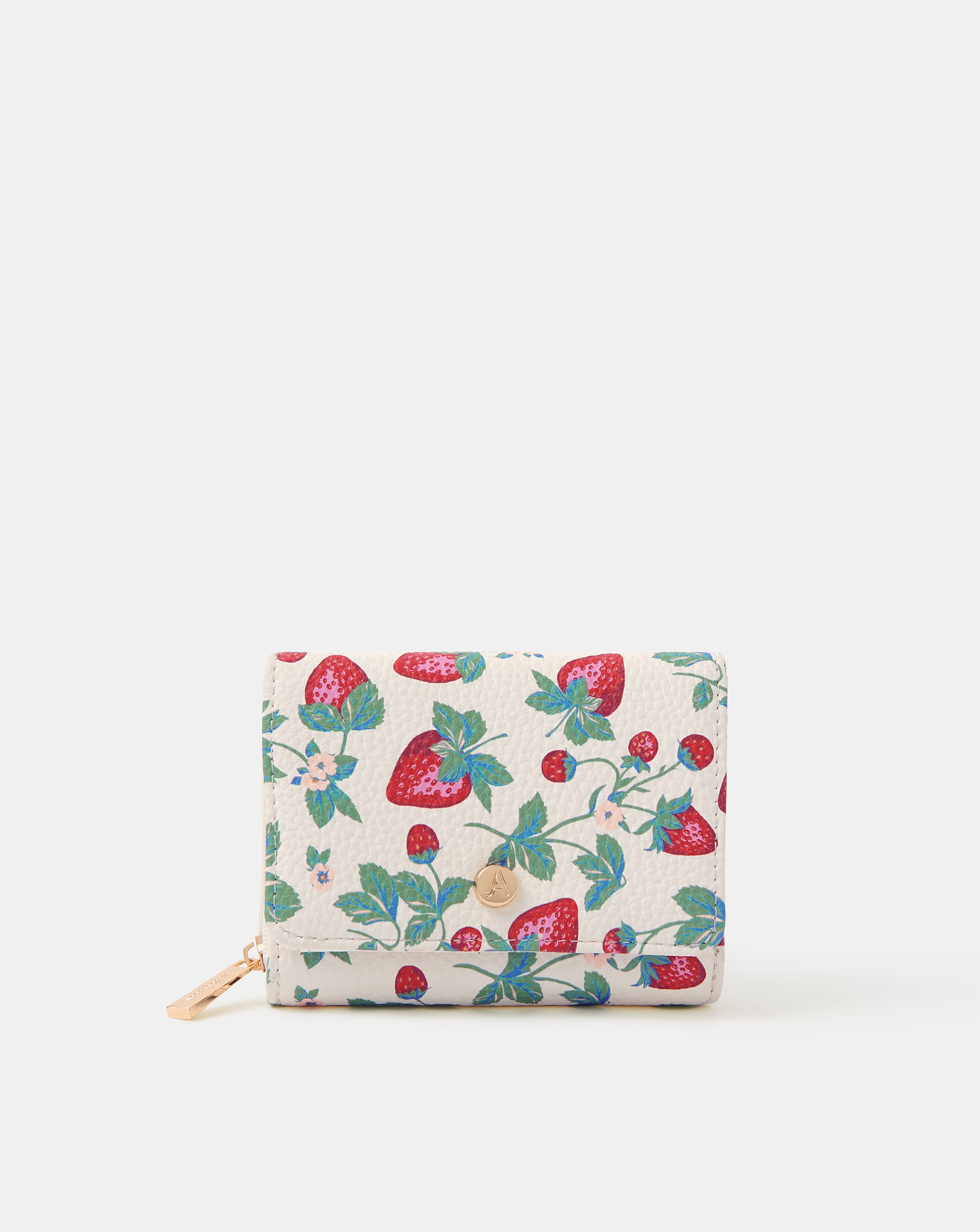 New In - Accessorize Strawberry Tri-Fold Purse