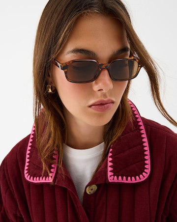 Accessorize Tortoiseshell Square Sunglasses
