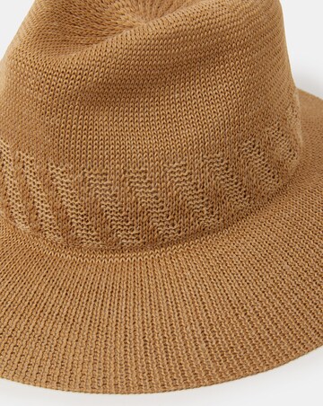 Accessorize Woven Packable Fedora Hat