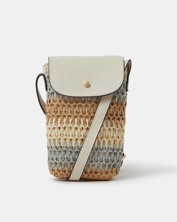 Accessorize Raffia Phone Bag