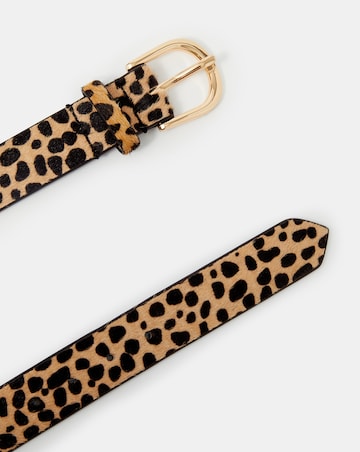 Accessorize Hyena Print Leather Belt