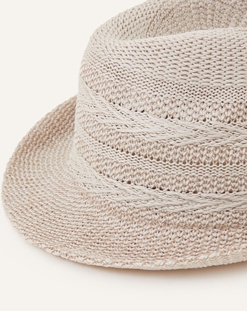 Accessorize Chevron Packable Trilby Hat