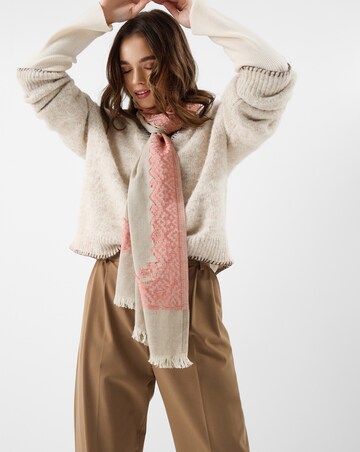 Accessorize Lightweight Jacquard Embroidered Scarf