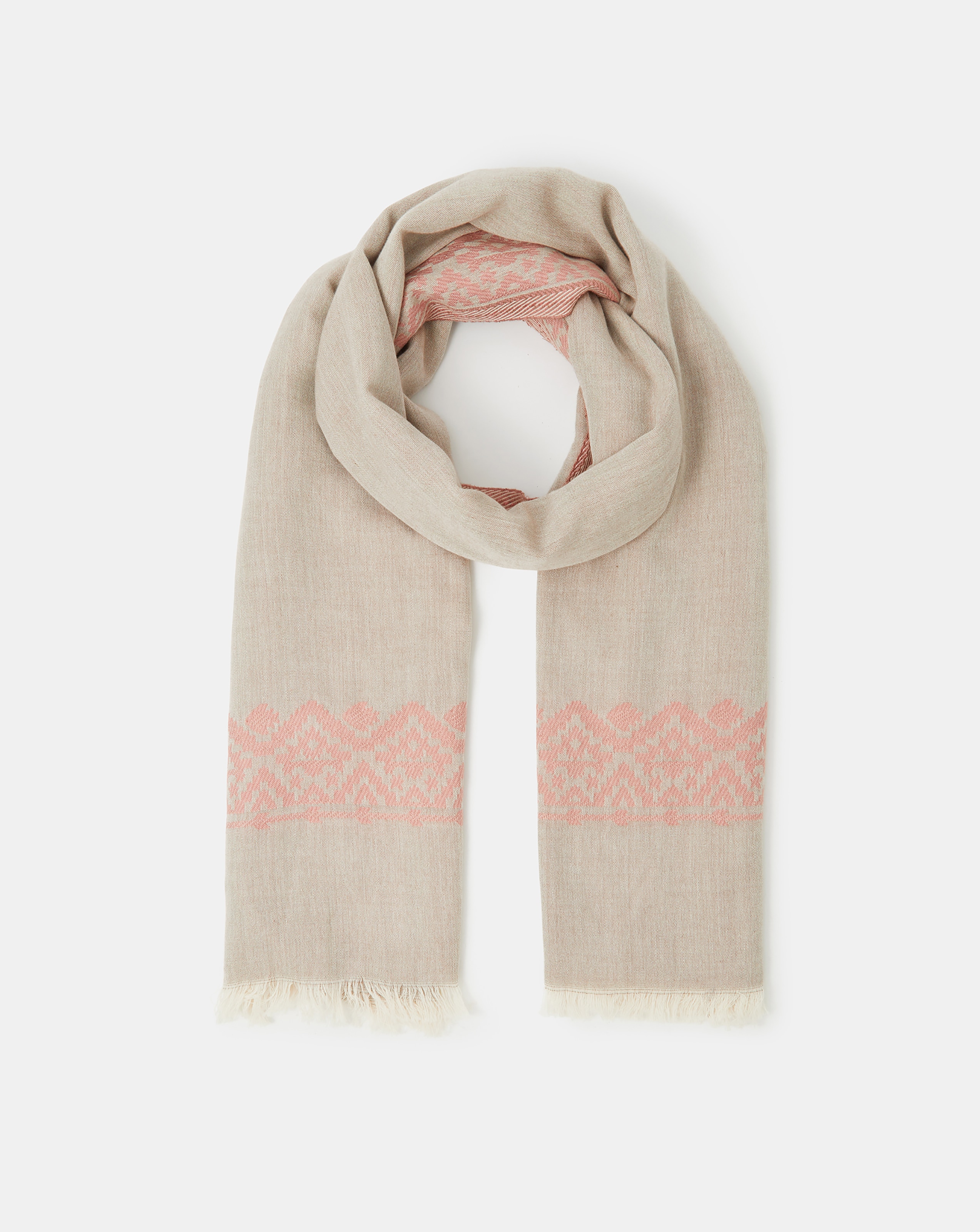 New In - Accessorize Lightweight Jacquard Scarf