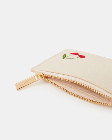 Accessorize Cherry Embroidered Card Holder