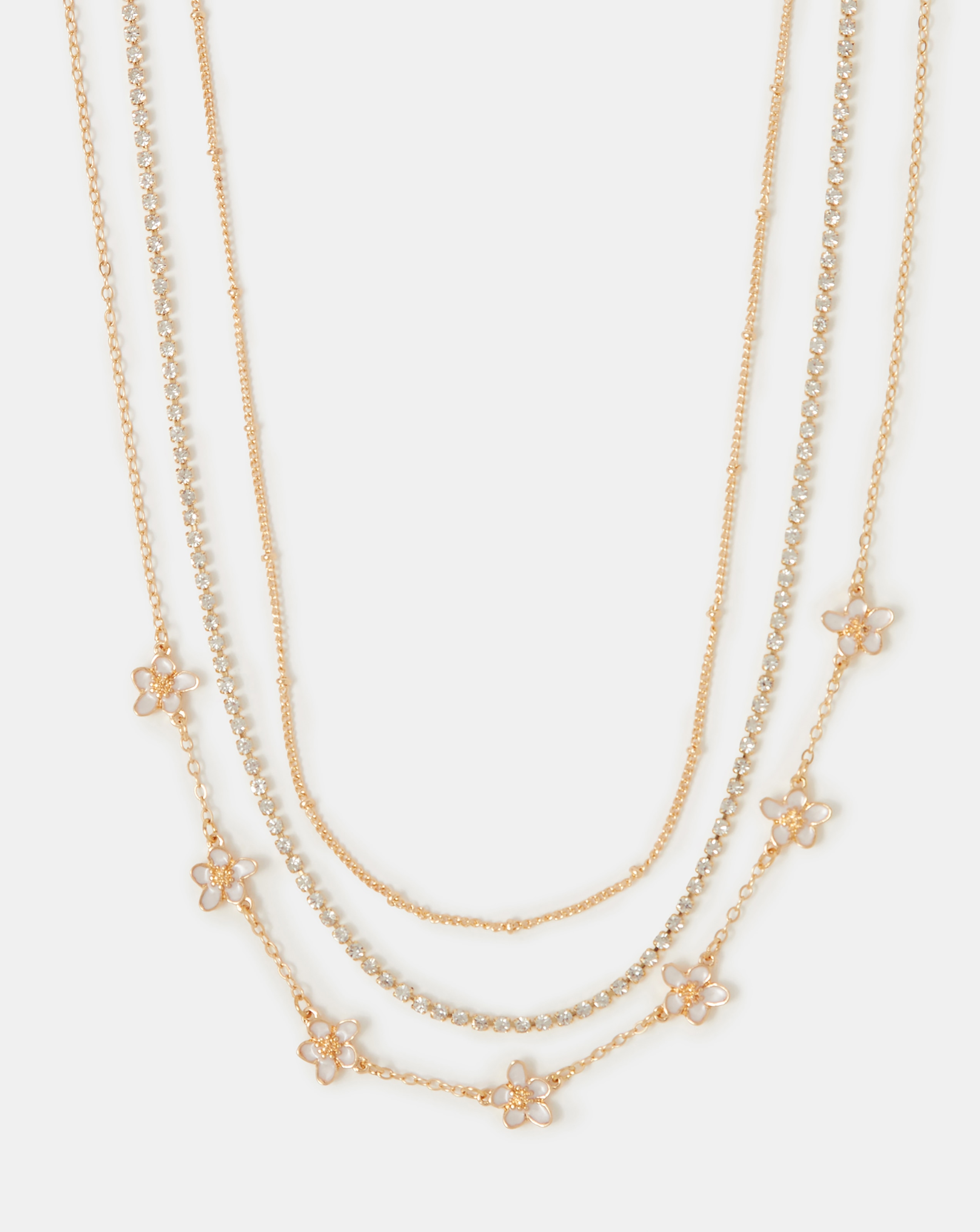 New In - Accessorize Flower Chain Necklaces