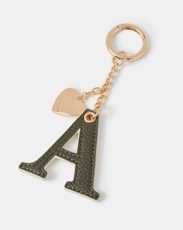 Accessorize Initial Heart Bag Charm