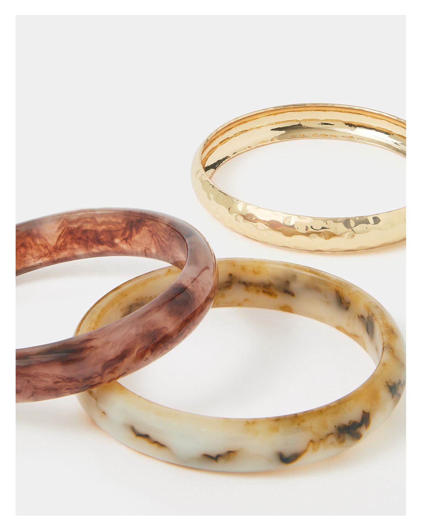 New In - Accessorize 3-Pack Mix Resin Bangles