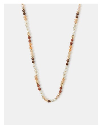 Accessorize Sandstone Beaded Necklace