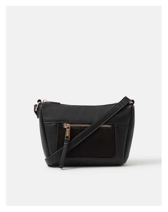 Accessorize Double Zip Crossbody Bag