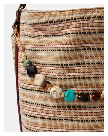 Accessorize Stripe Charm Shoulder Bag