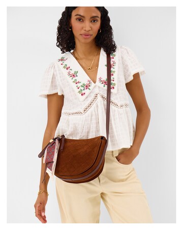 Accessorize Suede Scarf Crossbody Bag