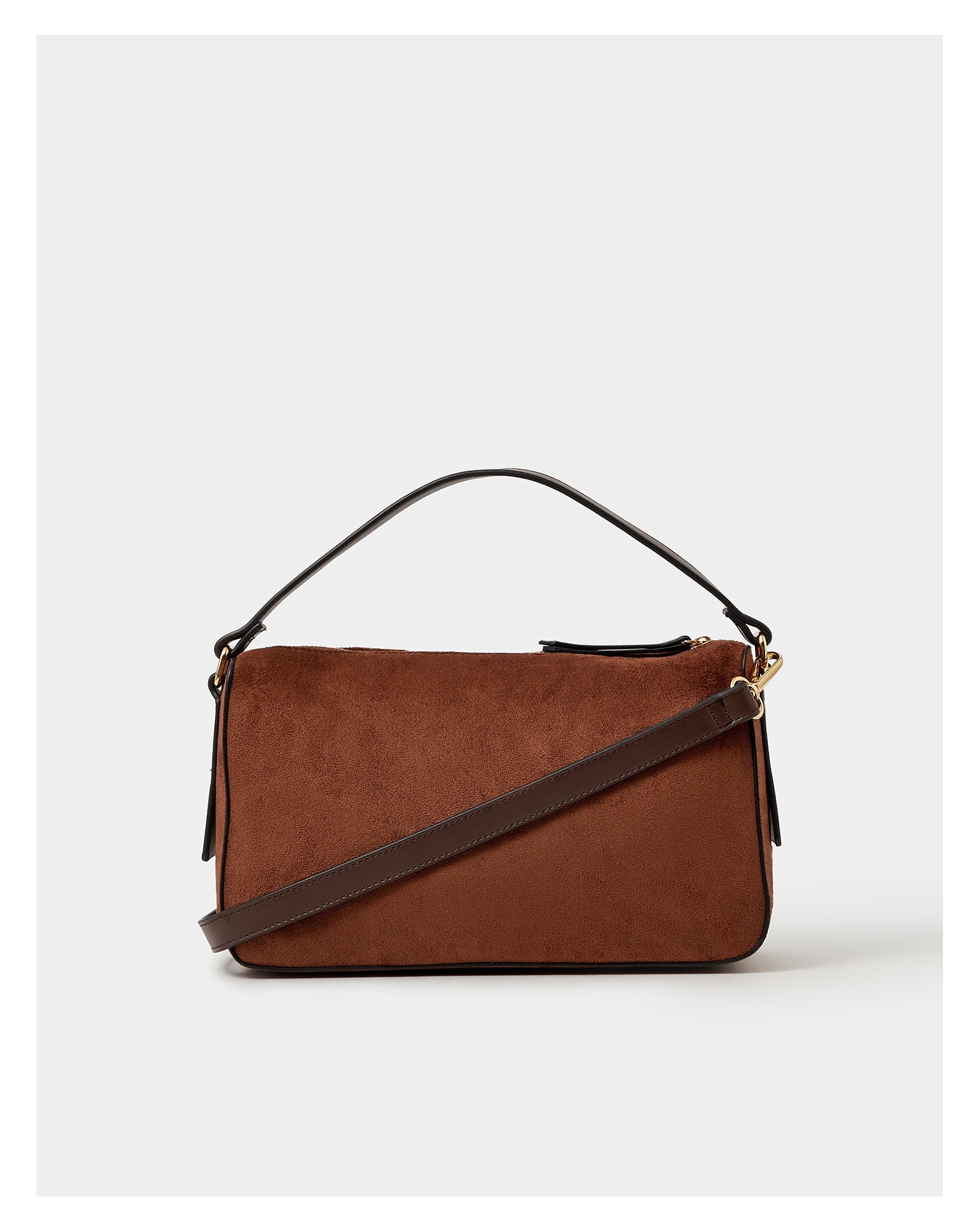New In - Accessorize Faux Suede Handheld Bag