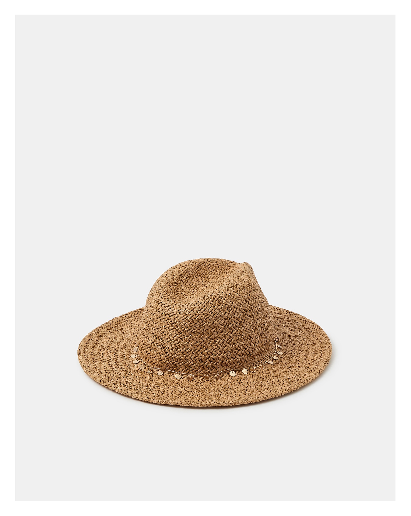 New In - Accessorize Charm Straw Fedora Hat