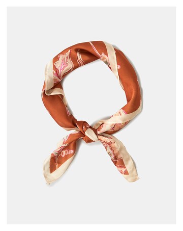 Accessorize Floral Square Satin Scarf
