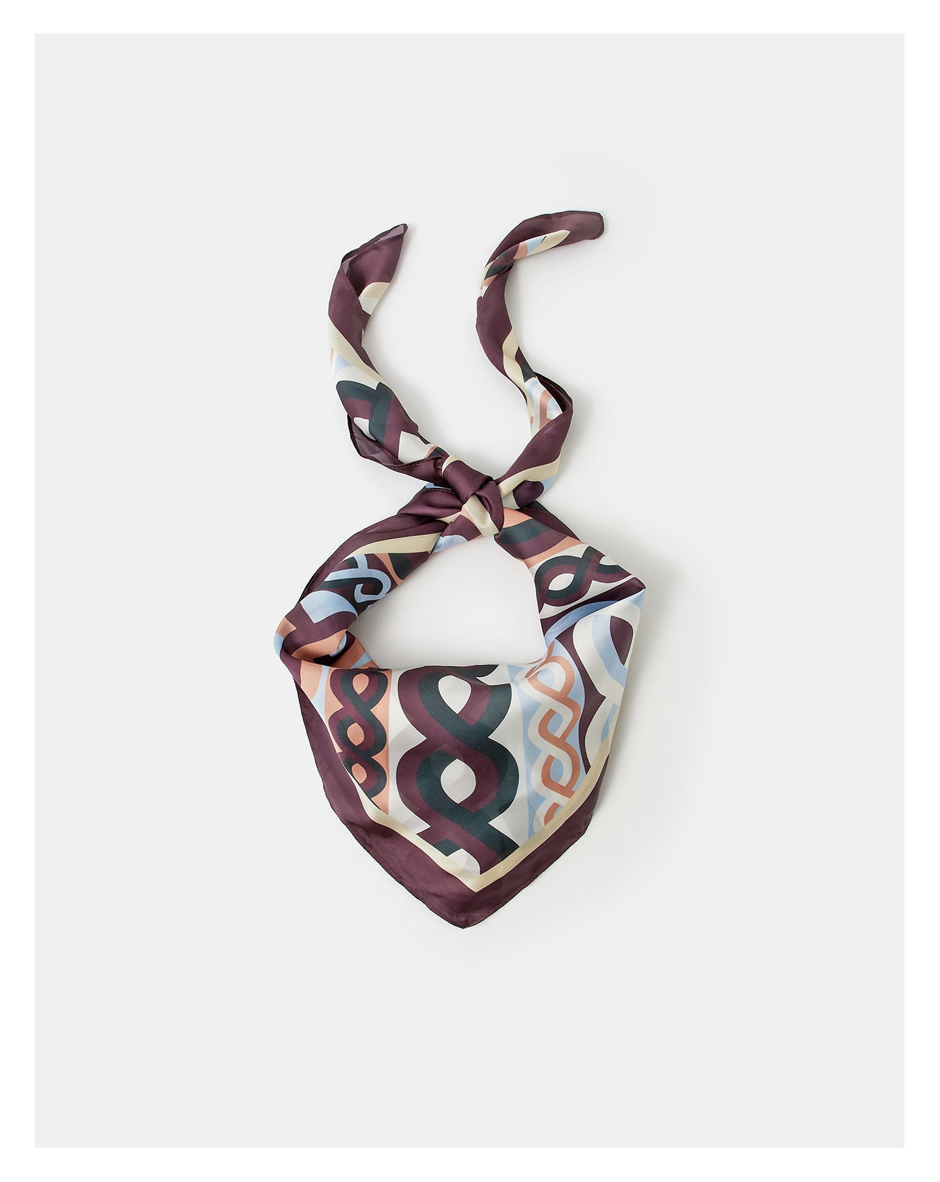 New In - Accessorize Print Square Satin Scarf