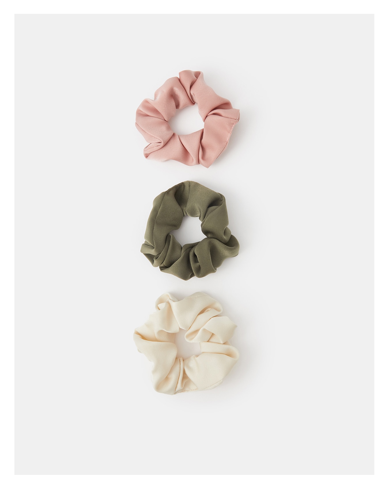 New In - Accessorize 3-Pack Satin Hair Scrunchies