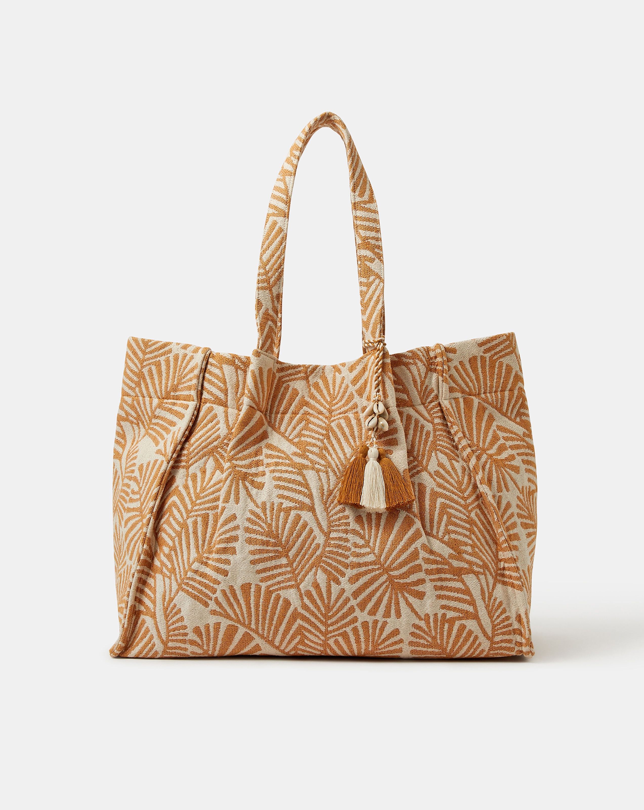 New In - Accessorize Palm Print Beach Tote Bag