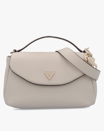 Guess Evie Taupe Top Handle Cross-Body Bag