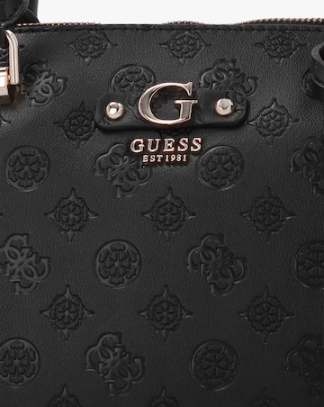 Guess Dita Multi Compartment Black Satchel Bag