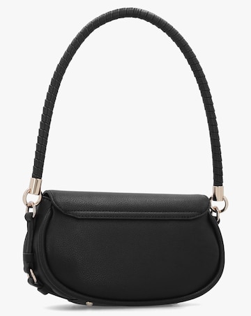 Guess Danya Black Twisted Top Handle Shoulder Bag