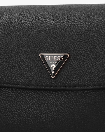 Guess Danya Black Twisted Top Handle Shoulder Bag