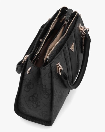 Guess Noelle II Luxury Coal Logo Satchel Bag