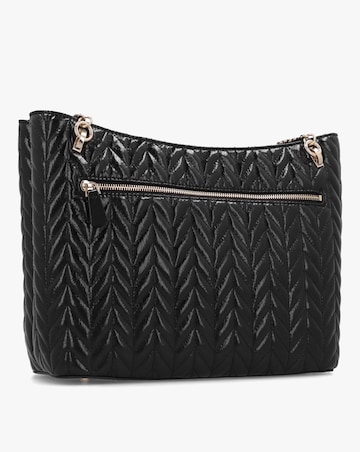 Guess Cheryl II Quilted Black Tote Bag