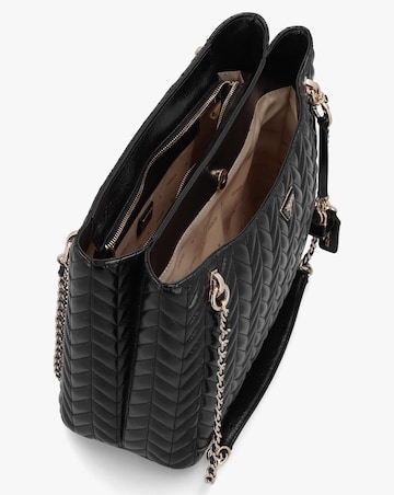 Guess Cheryl II Quilted Black Tote Bag