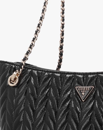 Guess Cheryl II Quilted Black Tote Bag