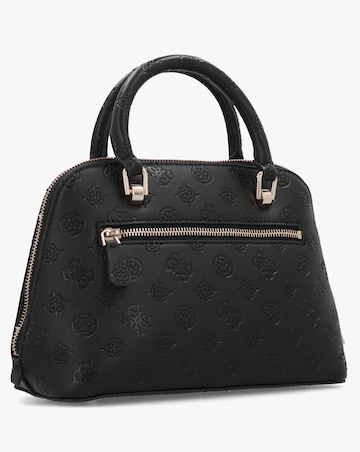 Guess Dita Black Dome Satchel Bag