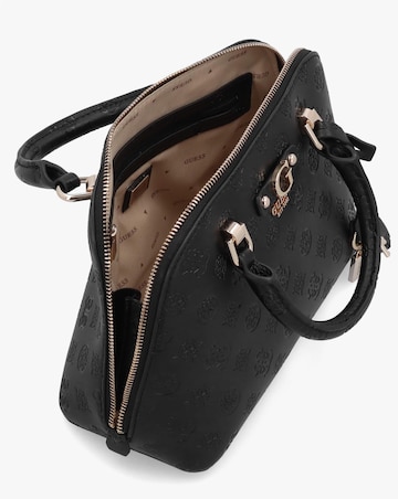 Guess Dita Black Dome Satchel Bag