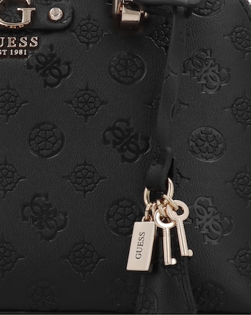Guess Dita Black Dome Satchel Bag