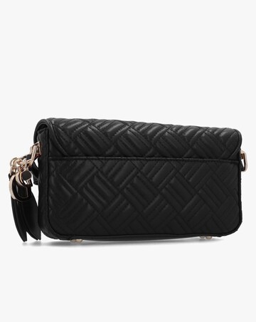 Guess Sally Convertible Black Quilted Cross-Body Bag