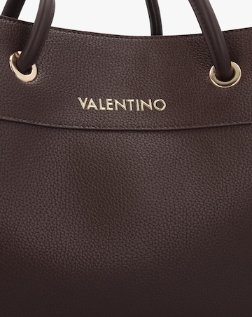 Valentino Bags Alexia Brown Logo Strap Tote Bag