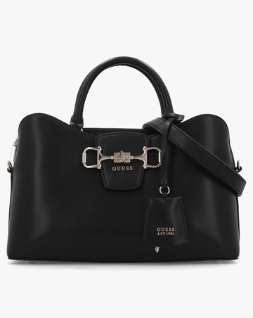 Guess Janie Girlfriend Black Satchel Bag
