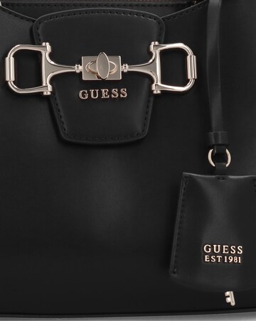 Guess Janie Girlfriend Black Satchel Bag