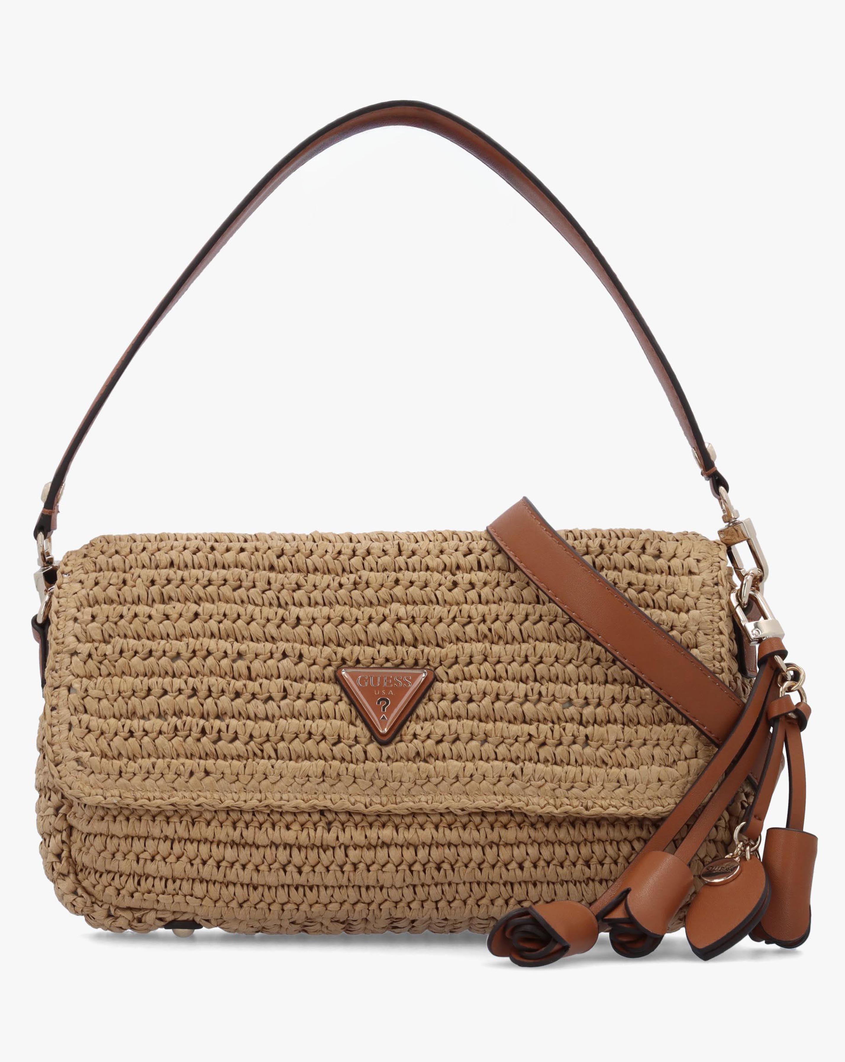 New In - Guess Ofelia Woven Straw Shoulder Bag